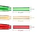 Tatuo 150 Yards Christmas Satin Edge Organza Ribbon Gift Ribbons with Gold Glitter Edges Wrapping Christmas Decoration (Red, Green and Ivory, Each Color 50 Yards)
