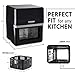 PINSOON 10-Quart Air Fryer, Rotisserie Shaft & Layer Racks & Nonstick Basket, Electric Hot Air Fryer Oven Oilless Cooker, 12 Accessories, 8 Cooking Presets, LED Digital Touchscreen 50 Recipes