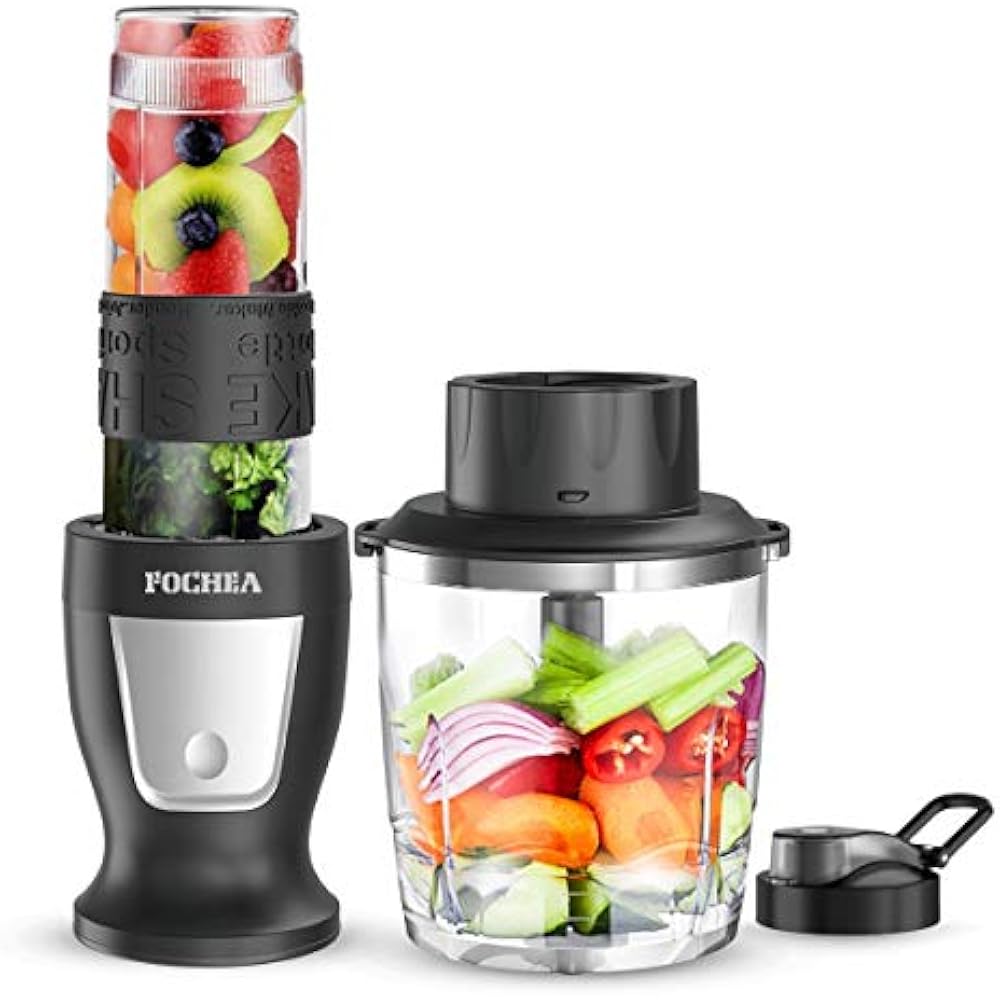 Smoothie Countertop Blenders Blender, Fochea 300W Professional Food