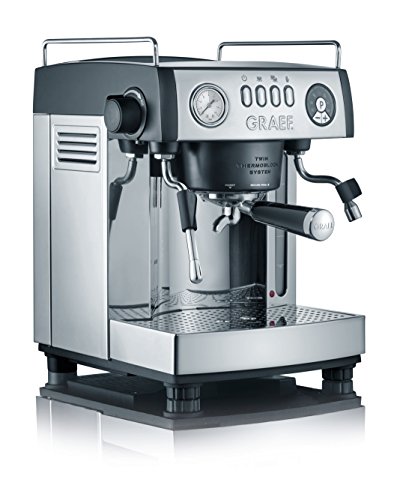 Graef ES902EU Espressomaschine, Aluminium, schwarz-matt/Edelstahl