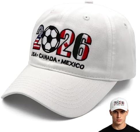 World Cup Soccer Hat 2026 - Adjustable Baseball Cap,World Cup