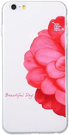 iPhone 6s Plus Case Drop Protection iPhone 6 Plus for Girls Flexible Soft TPU Clear Side Frame Bumper Full Body Protective Cover Case for Apple iPhone6 Plus/6s Plus(Rose)