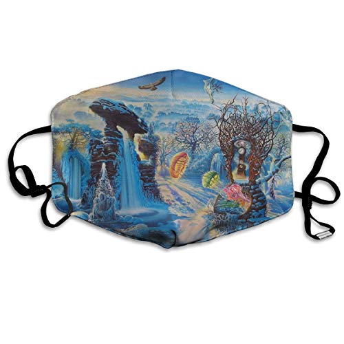 Sam-Uncle Anti Dust Face Mouth Cover Mask Fantasy Landscape Art Anti Pollution Breath Healthy Mask