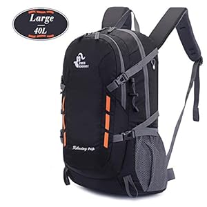 Sunhiker 40L Hiking Backpack, Water Resistant Travel Backpack Daypack for Men Women, Lightweight Sport Backpack for…