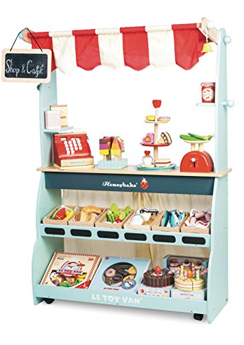 Le Toy Van – Honeybake Laden und Kaffeestand-Rollenspiel aus Holz für Kinder | Café oder Supermarkt-Rollenspiel Laden – Bild 4