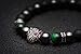 Karseer Black Panther Anxiety Bracelet, 8MM Natural Stone Healing Crystal and Magnetic Energy Balance Beaded Elastic Bracelet, Handmade Prayer Meditation Stress Relief Gemstone Bracelet (White Gold)