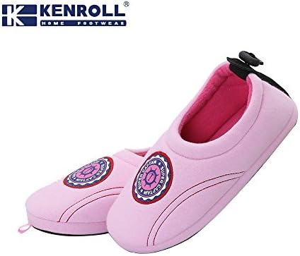 Ifoot Kids Toasty Soft Sole Shoes Terry Pull on Slipper F13003 (13-1, KK035-Pink)
