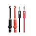 Adduswin 2pcs T0015 Automotive Test Lead kit Power Probe Wire-Piercing Probe Clip Puncture Probe Puncture Wire Break Signal with 4mm Banana seat