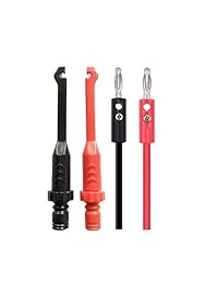 Adduswin 2 unids T0015 Kit de cable de prueba automotriz Sonda de potencia Sonda de perforación de alambre Pinza de punción Señal de rotura de cable de perforación con asiento de banana de 4 mm
