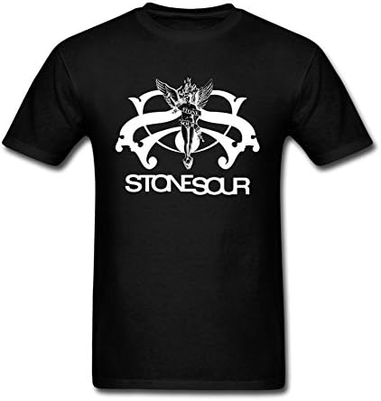 TLMKKI Men's American Band Stone Sour T-shirts Black XXL