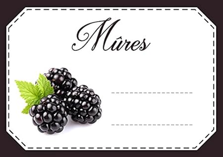 Mon Bio Jardin Lot De 30 Etiquettes Autocollantes Mures Pour