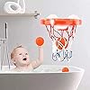 Addmos Bath Toy Fun Basketball Hoop & Balls Set for 1 2 3 4 5 Years Old Boys Girls Kids & Toddler Bath Toys Christmas New Year Gifts Set 3 Balls Included