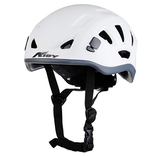 Outdoor Helmet Multifunctional Adjustable Helmet for Mountain Recreational Cycling Rock Climbing - White