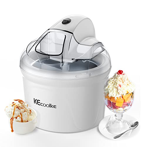 KECOOLKE Ice Cream Maker, Electric Ice Cream Machine Soft Serve