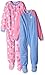 Gerber Little Girls' Toddler 2 Pack Blanket Sleepers, Cupcake, 4T