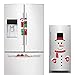 4 Pieces Christmas Refrigerator Handle Covers/Snowman Advent Calendar/Clings Decorations - Xmas Fridge Oven Display Cabinet Kitchen Appliance Door Handle Protector