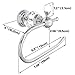 Kabter Crystal Series Brass Toilet Paper Roll Holder, Polished Chrome
