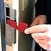TSL Portable Door Lock - Force Distribution Lock - Red - Modern - Keyless - Travel, Everyday Use - Made in US