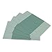 Placemats,Famibay Heat Insulation PVC Placemat Stain-resistant Crossweave Woven Table Mats for Kitchen Set of 4 (4, Vertical Striped Turquoise)