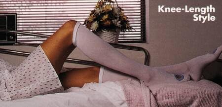 MCK53040300 - Alba Healthcare Anti-embolism Stockings C.A.R.E. Knee-high X-Large, Regular White Inspection Toe