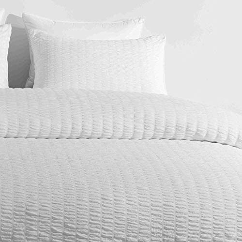 image for DuShow California King Duvet Cover White Set with Zipper Closure 3 Pie