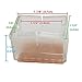 Cool Home Transparent Silicone Chair Leg Caps Felt Pads Furniture Pad Chair Leg Floor Protectors (Pack of 8, Rectangular 1-7/8