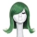 Yuehong New Fashion Short Green Ainme Party Cosplay Costume Hair Wigs