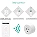 WiFi Smart Plug, [2 Pack] CNXUS Mini Wireless Remote Switch/Smart Socket Outlet, Works with Amazon Alexa and Google Home, No Hub Required, Remote Control by Smart Phone with Timing Function