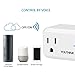 WiFi Smart Plug, Mini Socket Outlet Compatible with Amazon Alexa Echo and Google Home, Remote Control your Appliances by Smart Phone with Timing Function From Anywhere, No Hub Required, 2 Pack