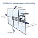 Fleximounts A21 47-84 inch Big TV Wall Mount Bracket Full Motion Swivel Tilt Flat Screens, up to 90 inch