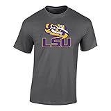 LSU Tigers Mens TShirt Icon Charcoal - 2XL