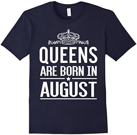 Men's Queens Are Born In August Women T-shirt XL Navy