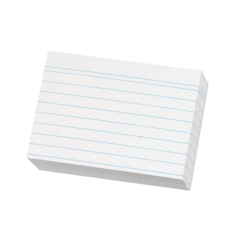 Herlitz A8 Ruled Index Cards - White