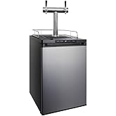 Summit Appliance SBC683OSTRIPLE 24" Wide Built-in Outdoor Beer Kegerator, 5.6 cu.ft Interior, Weatherproof, Automatic Defrost, Digital Thermostat, Tap Cool System, Adjustable Shelves, 4 Casters on Fridge.com