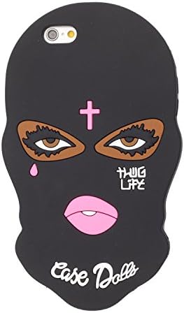 QSDT Girl Case for iPhone 6/6S Cartoon Spirited Away Mystery Woman Black Widow Silicone Cover Back Bag