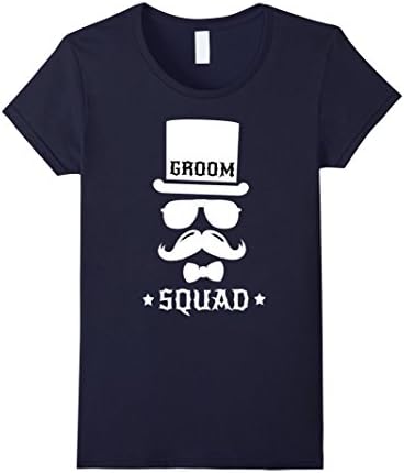 Womens Groom Squad T-shirts Wedding Team Medium Navy
