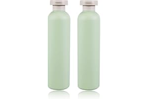 UMETASS 8.8oz Squeeze Bottles with Flip Cap, Refillable Plastic Travel Bottles for Creams, Lotion, Shampoo, Conditioner (2 Pcs)