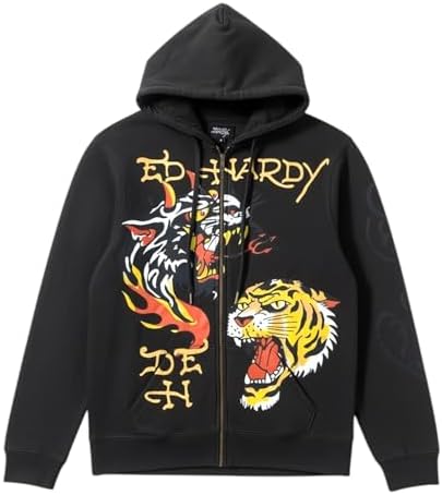 Amazon.com: ED HARDY Men's Death Before Dishonor Mocha Hoodie