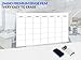 Large Dry Erase Laminated Wall Calendar 24” Inch by 36” Inch Size by Earlyadopters | Premium Huge Monthly Planner for Office - None Magnetic | Wall Calendar for Planning