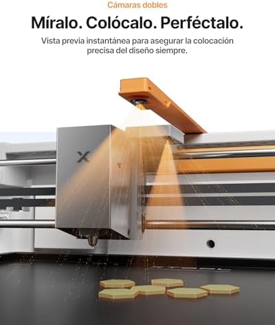 M2 Grabadora Láser 10W con Doble Cámara Integrada, Máquina de Grabado Láser Cerrada Clase 1 per Acrílico, Madera, Cuero y Contrachapado, Máquina de Manualidades DIY para Principiantes