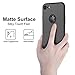 CASEKOO iPhone 7 Case Slim Fit Ultra Thin Hard Shell Case Matte Finish Anti-Scratch Great Grip Black Bumper Sleek Profile Cover Compatible with iPhone 7 [Shell Series]-Matte Black