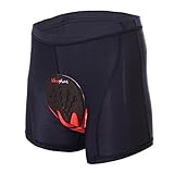 Ally Men's 3D Deluxe Padded Cycling & Equestrian Underwear Shorts with High Air Permeability