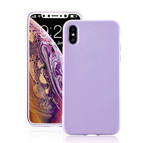 for iPhone Xs Max Pink Case, Shockproof Ultra Slim Fit Silicone iPhone 10S Max Cover TPU Soft Gel Rubber Cover Shock Resistance Protective Back Bumper for Apple iPhone Xs Max Pink