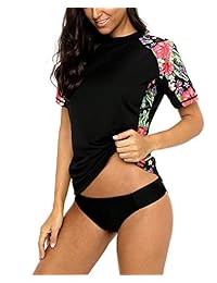 Bañador de manga corta para dama con protección UV UPF 50+