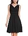Vessos Women Sleeveless V Neck Empire Waist Fit and Flare Lace Cocktail Dress