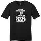 Only Thing Love More Than Being a Lineman is a Dad Young Mens T-Shirt