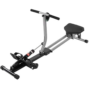 XDLH Magnetic Rower Rowing Machine, Use Foldable Aerobic Fitness Equipment Indoor with LCD Monitor Workout Magnetic Rowing Machine with Adjustable Resistance