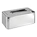 mDesign Metal Modern Tissue Box Cover Decorative Rectangular Facial Tissues Holder for Bathroom, Vanity, Countertop, Bedroom, Night Stand; Holds Tissue Boxes up to 4