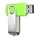 MECO(TM) 10Pcs 1GB 1G USB 2.0 Flash Drive Memory Stick Fold Storage Thumb Stick Pen Swivel Design Green