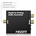 MISOTT Audio Digital to Analog Converter DAC SPDIF Toslink Coaxial to Analog Stereo Audio L/R Adapter with 3.5mm Jack Optical Cable for PS3 PS4 XBox DVD Apple TV Roku Player Home Cinema System AV Amps